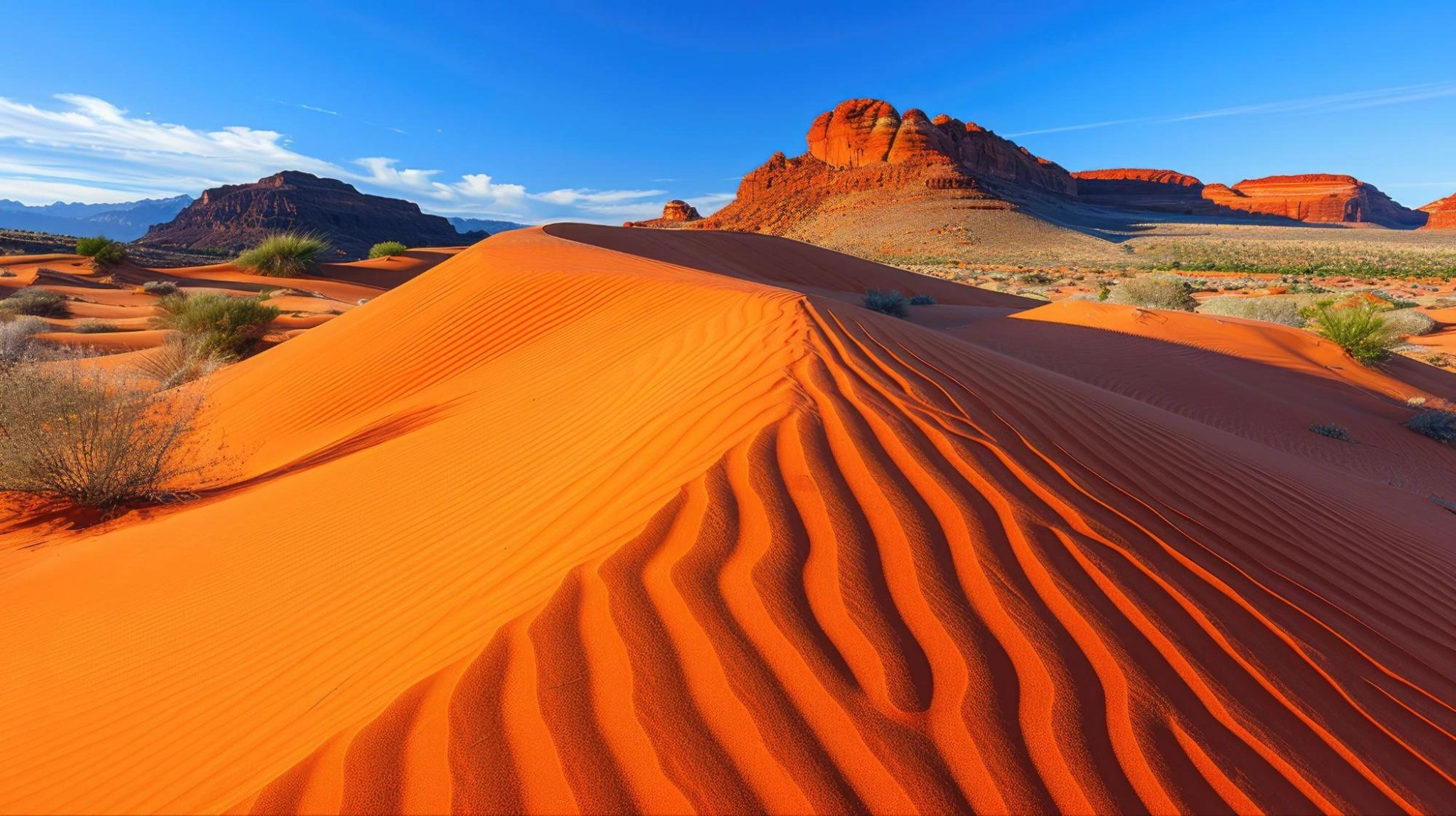 a responsible AI future symbolized by calm sand dunes in desert