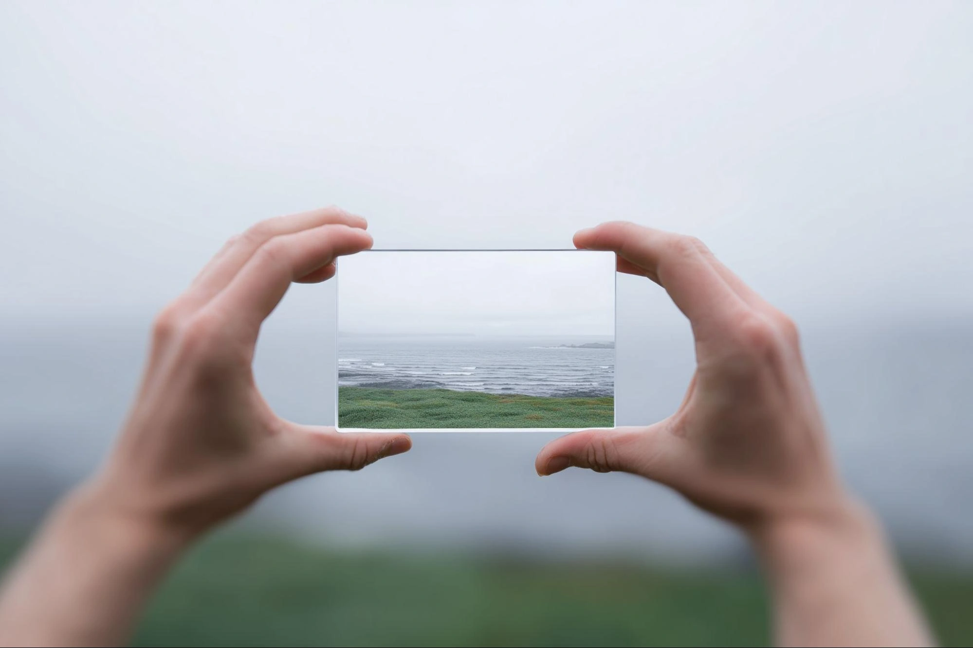 reality changed by looking through new lens